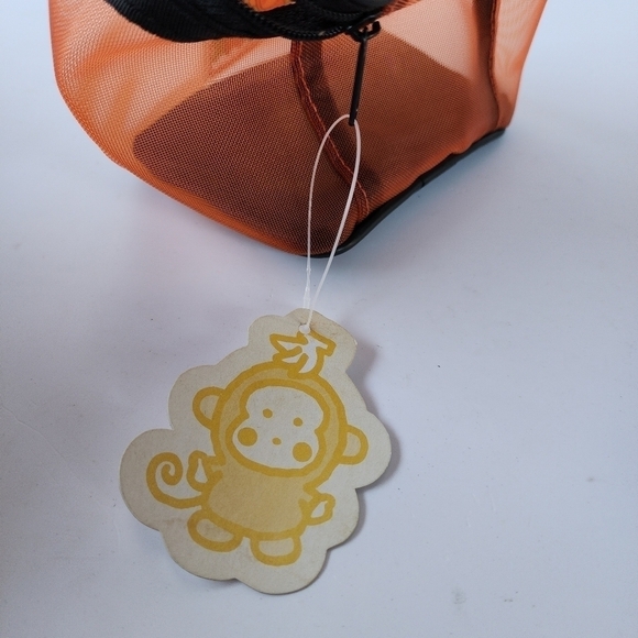 NTW Sanrio Monkichi Bundle Sticker Mesh Makeup Bag Pouch Travel Bag Vintage - Picture 7 of 7